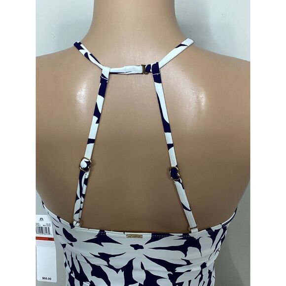 New. Anne Cole navy floral tankini set. Retails $139. XS-top/S-bottom - Picture 6 of 8